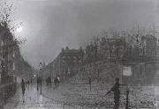 Atkinson Grimshaw View of Heath Street by Night painting